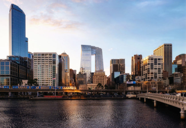 Collins Arch across river